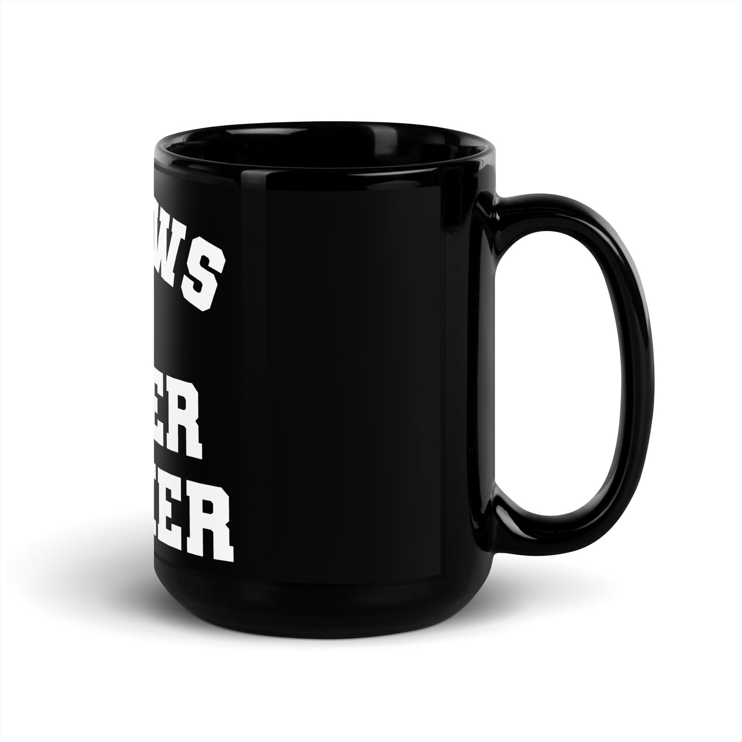 No Laws On Lower Wacker - Black Glossy Mug