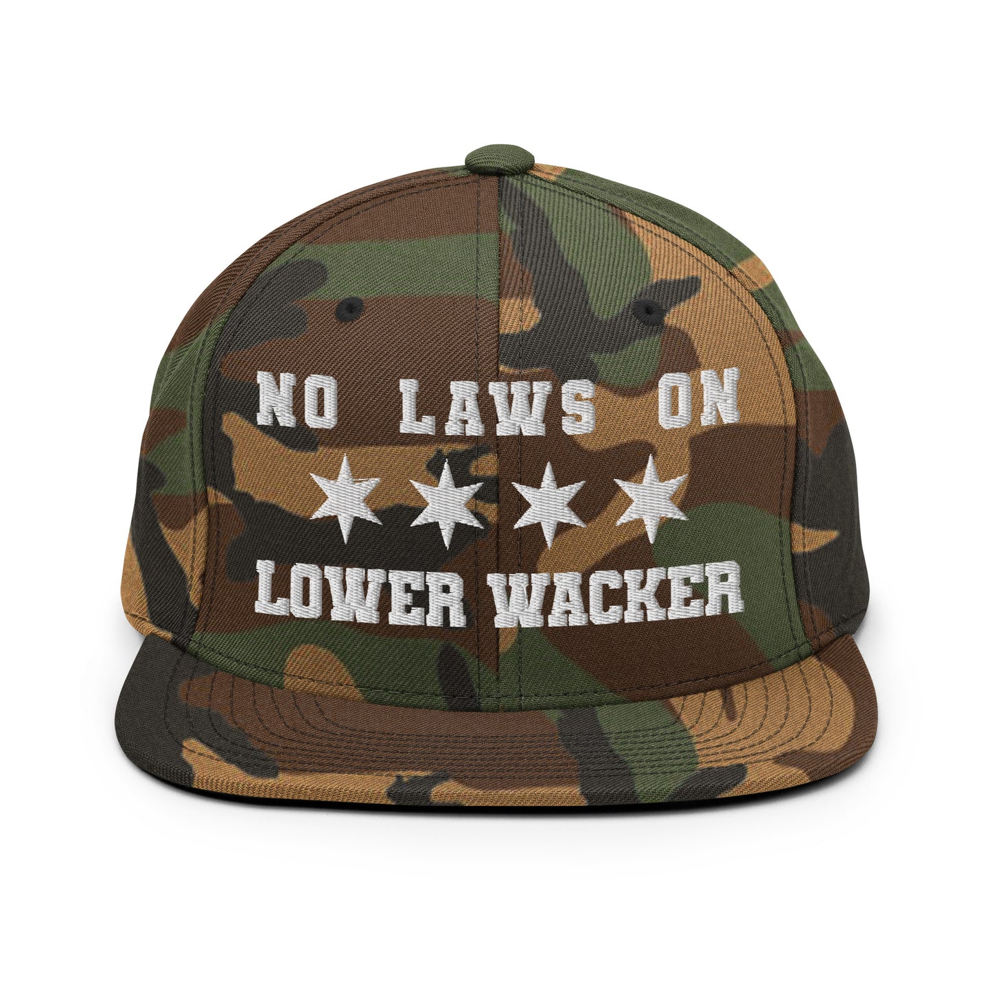 No Laws On Lower Wacker - Embroidered Snapback Hat