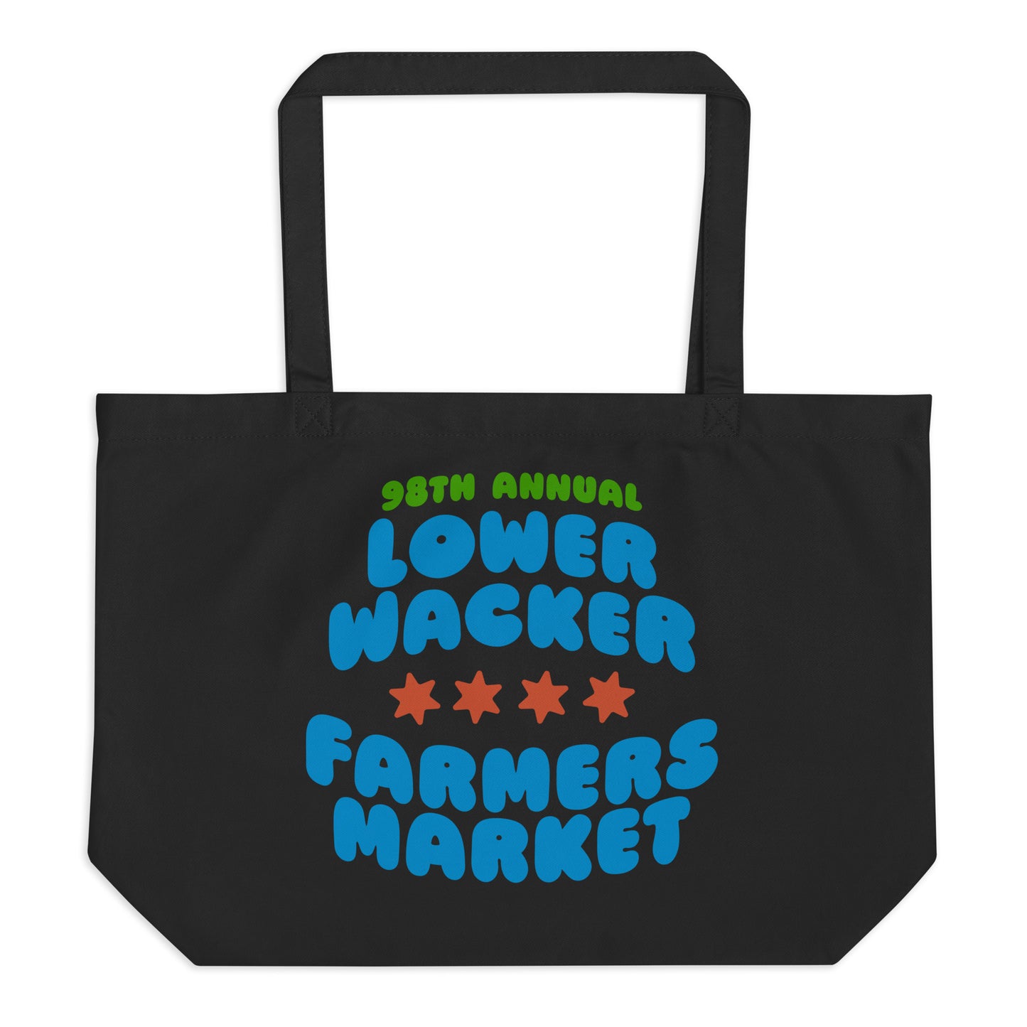 Lower Wacker Farmers Market - Double-sided Large Organic Tote