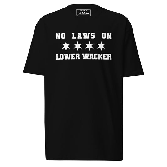 No Laws On Lower Wacker - Flag Heavyweight Tee