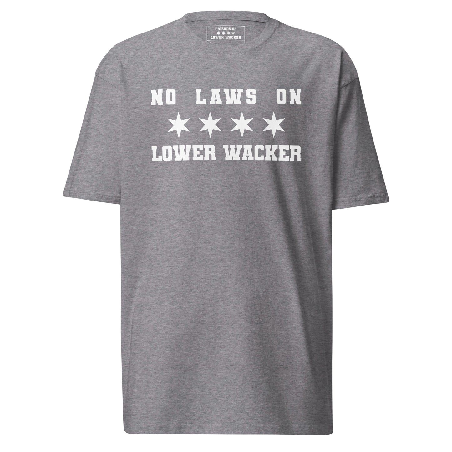 No Laws On Lower Wacker - Flag Heavyweight Tee