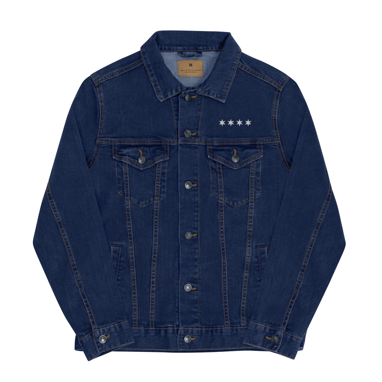 No Laws On Lower Wacker - Embroidered Denim Jacket