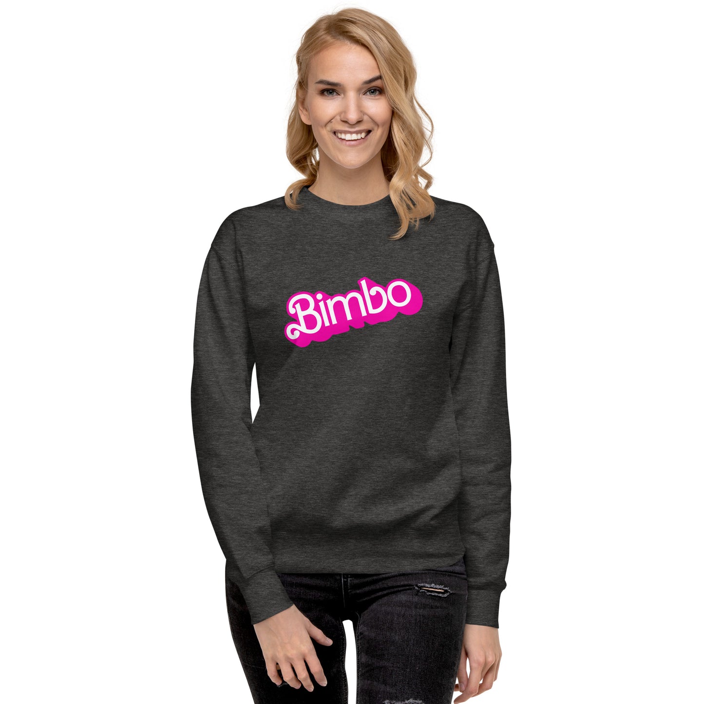 Bimbo - Pink Text Sweatshirt