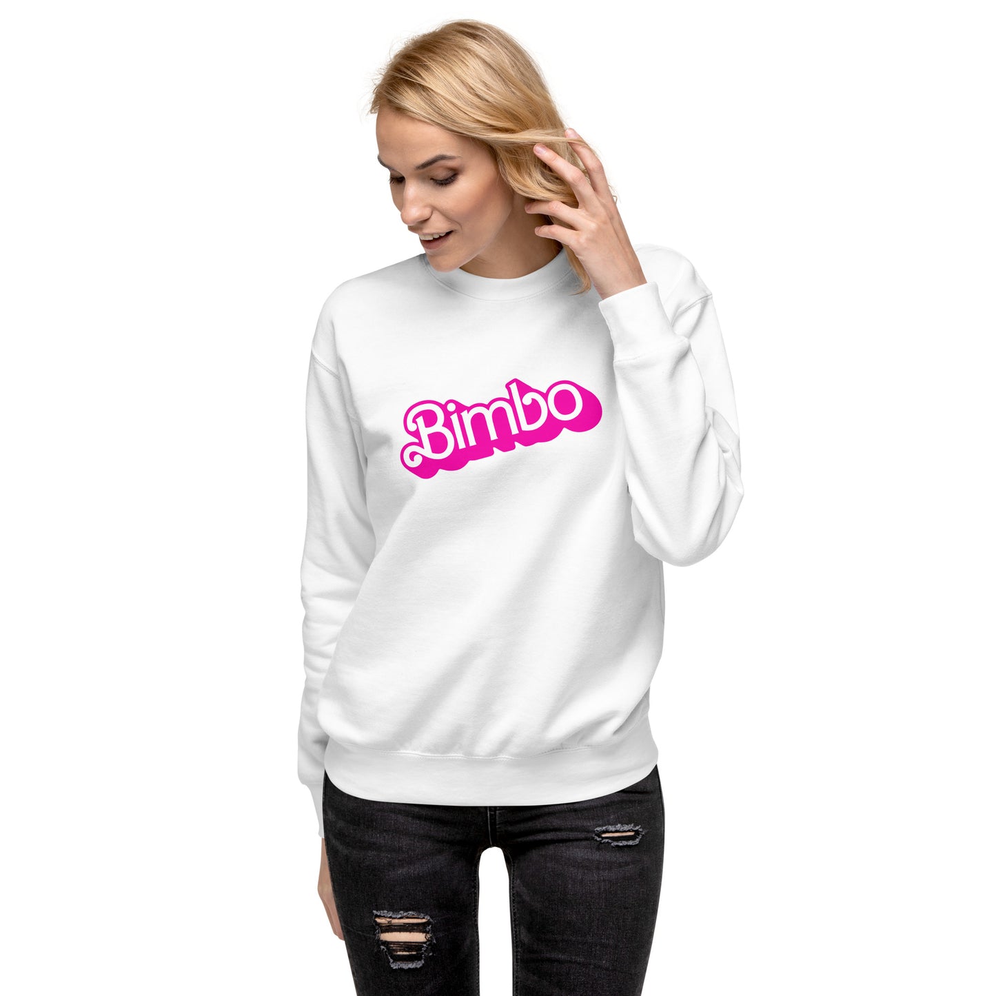 Bimbo - Pink Text Sweatshirt