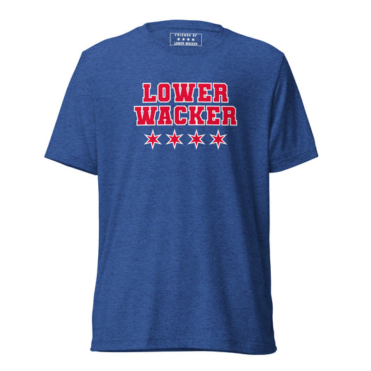 Lower Wacker Highschool - 4 Stars Unisex Triblend T-shirt